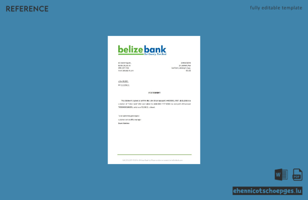 Belize Belizebank Schließung Referenzbeispiel Vorschau
